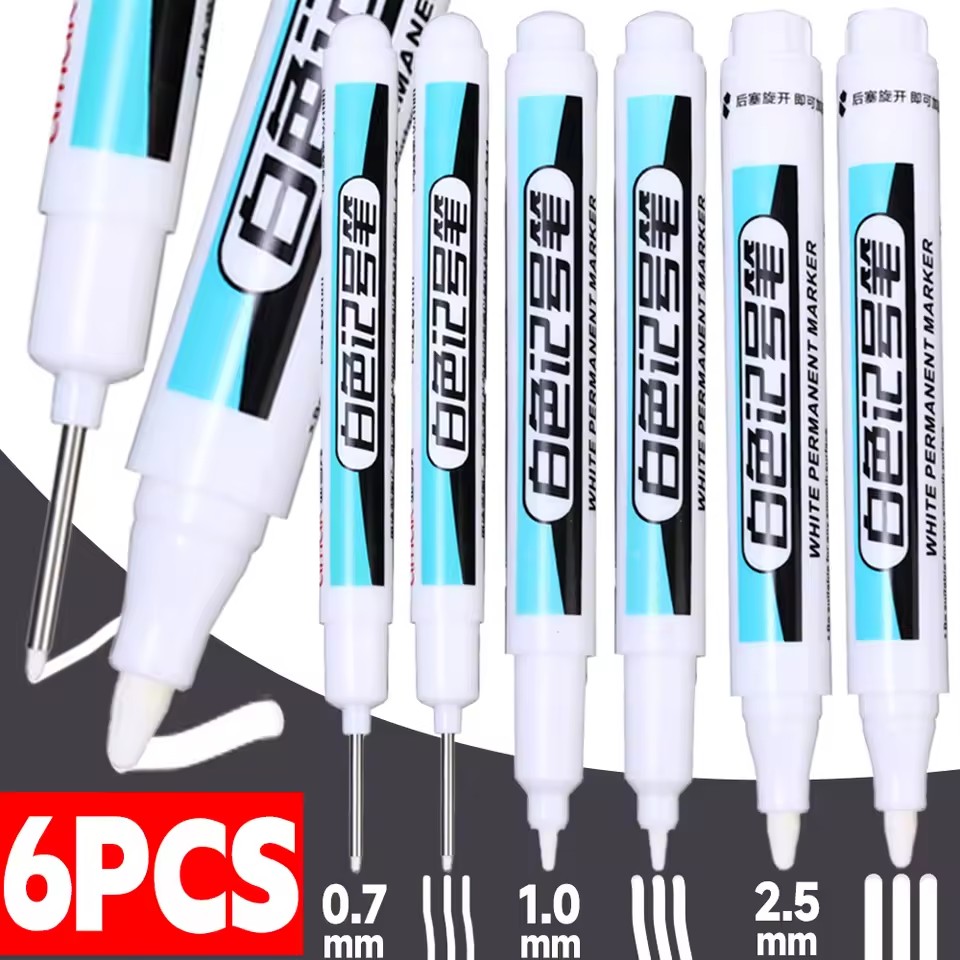 3-1PCS Pena Spidol Putih Tahan - Tee Height Marker ulasan dan harga